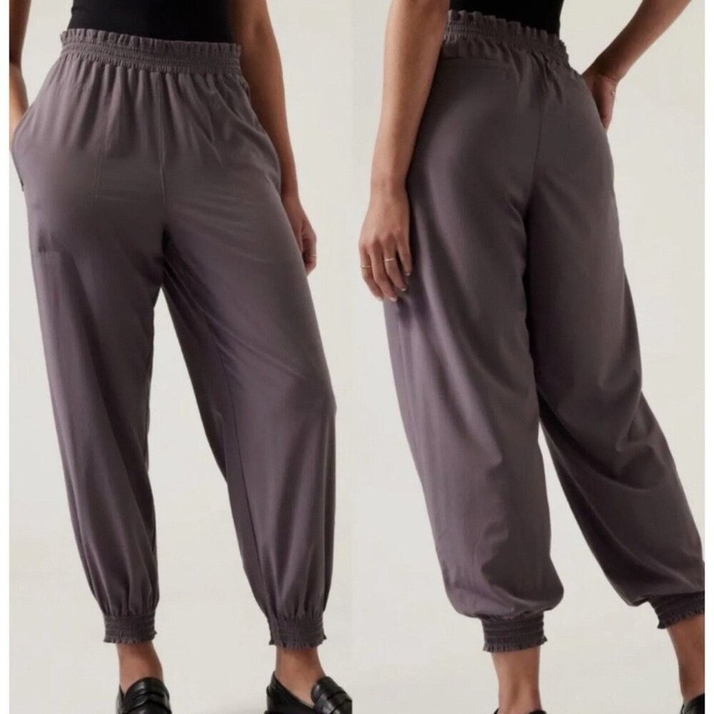 ATHLETA Savannah Jogger Dusk Violet Lounge Athleisure Pants Women's Sz 8 - Picture 3 of 8